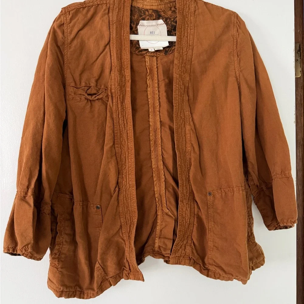 Women's Tan Hei Hei Kimono-style Wrap Jacket - Picture 3 of 5